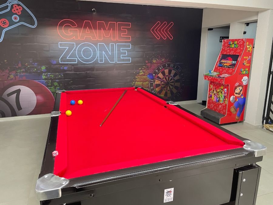 Game zone com sinuca e arcade no Spasie em Itaquera
